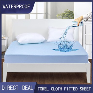 테리 타올링 방수 매트리스 프로텍터